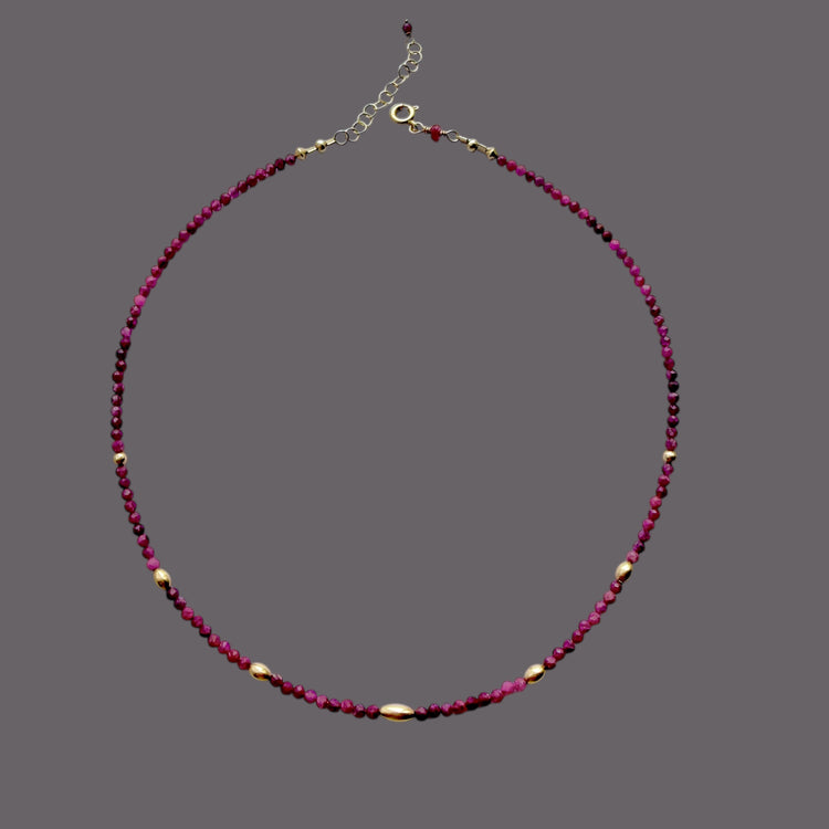 Ruby beads