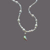 Rainbow kelp shell necklace