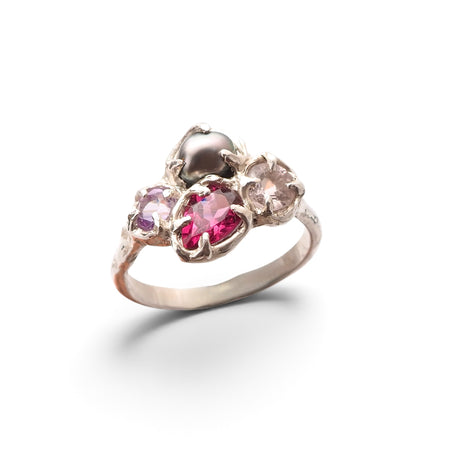 Rockpool - morganite,pink garnet, peal & amethyst