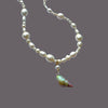 Rainbow kelp shell necklace