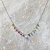 Rainbow gemstone necklace
