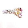 Rockpool - pink garnet, citrine & amethyst