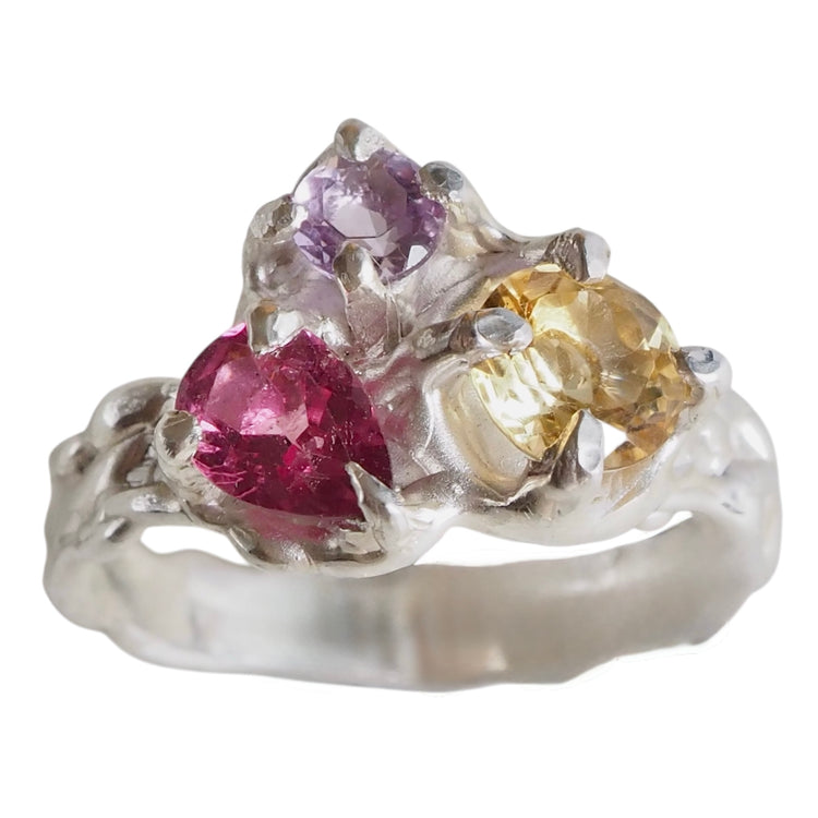 Rockpool - pink garnet, citrine & amethyst