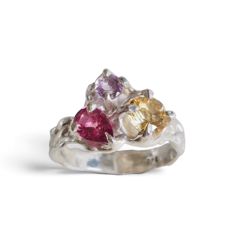 Rockpool - pink garnet, citrine & amethyst