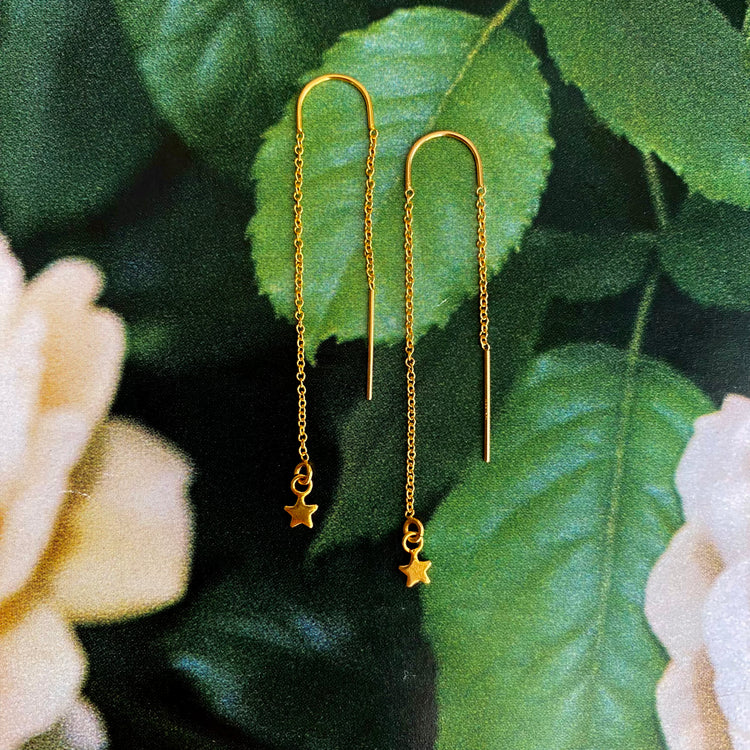 Thread earrings